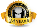Excellence in Service for 24 years